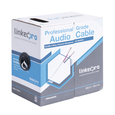 Imagen de Cable para audio profesional de 2 conductores calibre 18 para aplicaciones de audio y automatización bobina de 152 m
