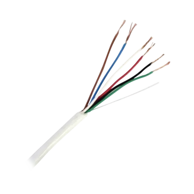 Imagen de Bobina de Cable de 152 Metros de 6 x 20 AWG / BLINDADO / Color BLANCO / Aplicaciones en Control de Acceso, Audio e Instrumentación