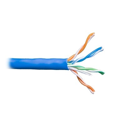 Imagen de Bobina de Cable de 305 Metros UTP Cat5e / Color Azul / UL, CM, Probado a 350 Mhz / Para Aplicaciones de CCTV, Redes de datos, IP Megapixel, Control RS485