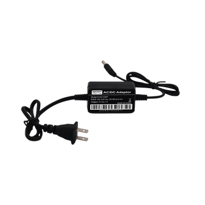 Imagen de Adaptador de Pared de 12Vcc @ 1 A con cable y clavija Nema 1-15 / 0.5 metros a la toma de alimentación / 0.5 metros a la conexión del dispositivo