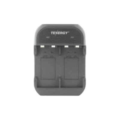Imagen de Cargador rápido de 2 compartimientos para baterías Ni-MH; Aplicable en baterías de 9 V /color negro