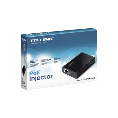 Imagen de Inyector PoE (15W) / Gigabit 802.3 af / 2 puerto 10/100/1000 Mbps / Plug and Play