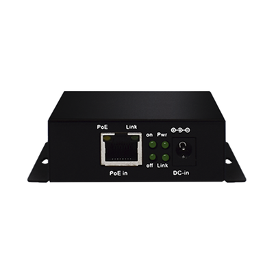 Imagen de Inyector PoE Extenido Industrial / PoE 802.3 af/at Hasta 30W / Conexión plug and play / Alcance de hasta 250 metros / Aplicaciones CCTV / Alimentación PoE af/at o Vcc 37-57 Vcc