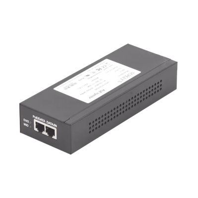 Imagen de Inyector Super Hi-PoE / 56 Vcc / 30 Watts / Para Domos HIKVISION PTZ / IP (-AE / DE) / Soporta 802.3 af /at / Para Aplicaciones de CCTV