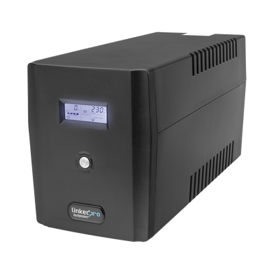 Imagen de UPS 1500VA/900 W Pantalla LCD / Línea Interactiva 120Vca / 6 tomas 5-15R (4 Respaldadas) / Regulación de Voltaje / Protección RJ45
