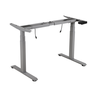 Imagen de Base de Escritorio Motorizado Profesional / Altura Ajustable 60-125cm / Estructura Estable / Funcionamiento Suave / 3 Preset de Posiciones / Color Gris / Soporta hasta 100Kg de carga