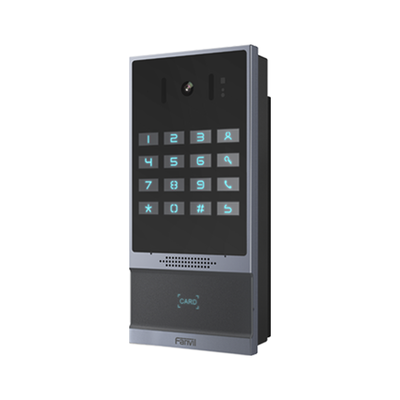 Imagen de Videoportero SIP para Control de Acceso, Teclado numérico iluminado, 2 relevadores, anti-vandálico, IP66 y IK07, PoE