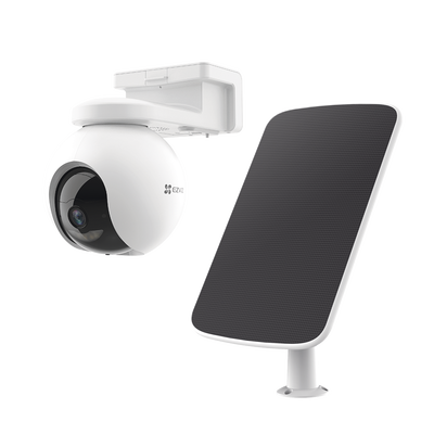 Imagen de Kit de Cámara de Batería Recargable  y Panel Solar / Wi-Fi / Almacenamiento Gratuito en Memoria Interna de 32 GB / Incluye 1 pieza de CS-HB8 y 1 Pieza de CS-CMT-SOLARPANEL-E