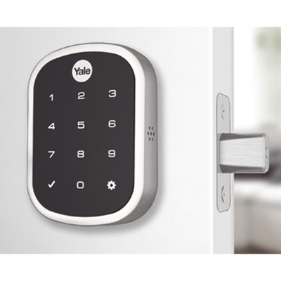 Imagen de Cerradura ASSURE YRD256, Niquel Satinado/Teclado/ Para puertas Izq o Derecha de  35 a 57 mm de espesor/ Apertura por Smartphone