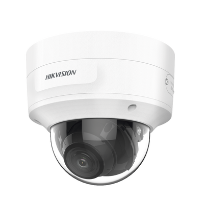 Imagen de Domo IP 8 Megapixel (4K) / Lente Mot. 2.7 a 13.5 mm / 40 mts IR EXIR / Exterior IP66 / IK10 / DARKFIGHTER / Audio y Alarma I/O / PoE+ / ONVIF / Micro SD / 4 Analíticos: AcuSense, Deteccion Facial, Conteo de Personas por Cruce y Zona