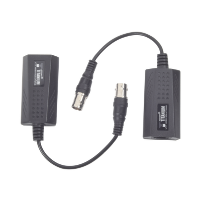 Imagen de Kit EXTENSOR IP por cable CABLE COAXIAL para distancias de HASTA 200 m / REUTILIZA EL CABLEADO EXISTENTE PARA CONECTAR CÁMARAS IP / No Requiere Energía / Transmisión en Tiempo Real / Protección Contra Sobretensiones Incorporada
