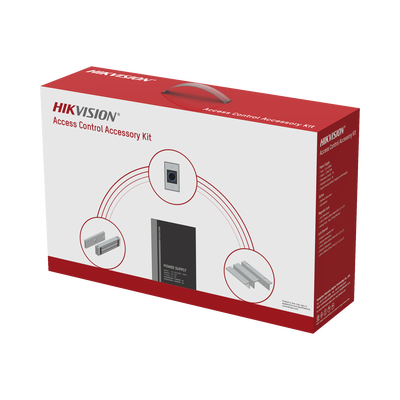 Imagen de Kit de Accesorios para Ctrl de Acceso / Fuente 12 Vcd 2 A, Botón de Salida y Chapa Magnética 600 Lbs / Para instalación de control de acceso autónomo (Facial Min Moe, Teclados, Lectores de Huella etc)