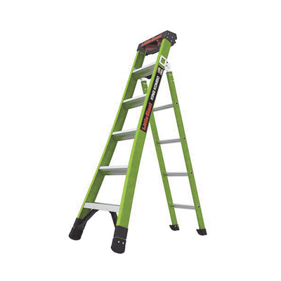 Imagen de Escalera de Tijera 3 en 1 de 1.8 Metros, Fibra de Vidrio (SKU13906-001). Hecha en E.U.A. (Versión 2.0)