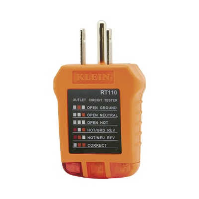 Imagen de Probador de Tomacorrientes Estándar, con Secuencia de Luces para Indicar un Cableado Correcto/Incorrecto.