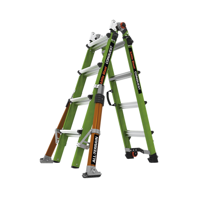 Imagen de Escalera Multi-Posiciones de 6.7 m (22') para Suelos Inclinados o con Desniveles.