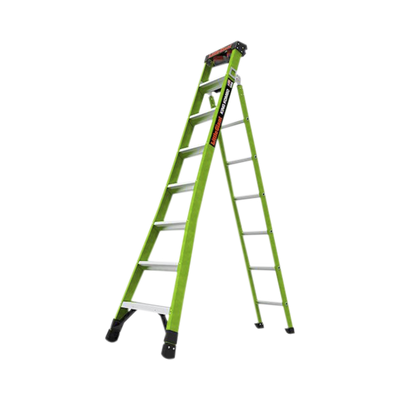 Imagen de Escalera de Tijera 3 en 1 de 2.44 Metros, Fibra de Vidrio (SKU13908-001). Hecha en E.U.A. (Versión 2.0)