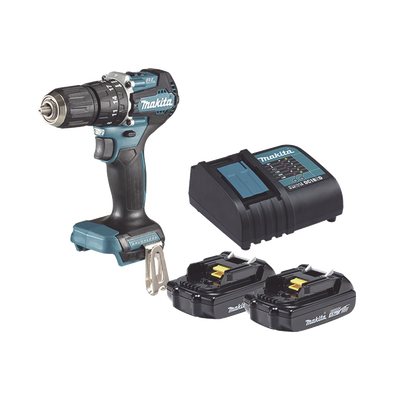 Imagen de Rotomartillo/Taladro Inalámbrico SIN CARBONES, Broquero de 1/2", 1,700 RPM, 18VâŽ“, Torque: 42 N.m C/2 Bat. (1.5Ah) y Cargador.