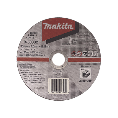 Imagen de Disco de corte para Aluminio de 4 1/2"