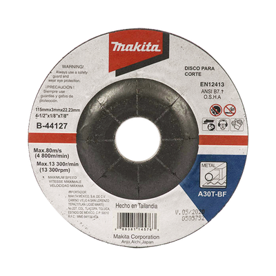 Imagen de Disco de corte para metal de 4 1/2"