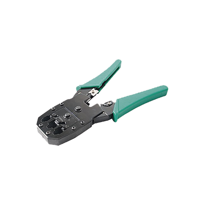 Imagen de Pinzas para plegar (Ponchadoras) cables RJ11, RJ12, RJ45 telefónicos y cables de red Cat5e, Cat6, Cat6a y con Cavidades para 4, 6 y 8 conductores.