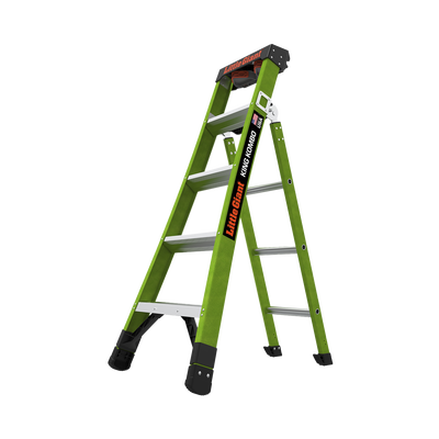 Imagen de Escalera de Tijera 3 en 1 de 1.5 Metros, Fibra de Vidrio (SKU13906-001). Hecha en E.U.A. (Versión 2.0)