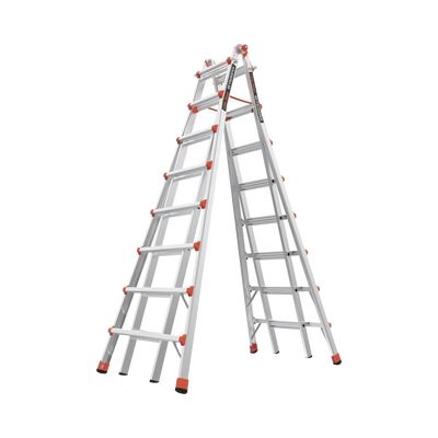Imagen de Escalera telescópica en "A" de 4.5 metros de aluminio.