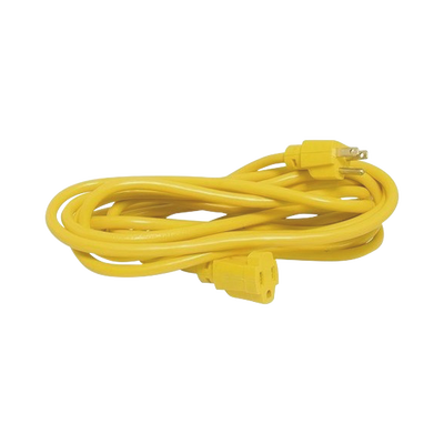 Imagen de Extensión Eléctrica de Uso Rudo Aterrizada 2.4 metros / 127 V CA 10 A Máximo / Color Amarillo.