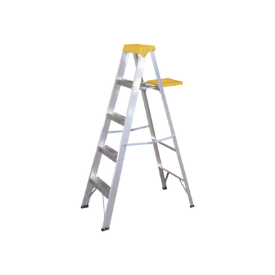 Imagen de Escalera de Aluminio Tipo Tijera, 5 Peldaños de 1.83 metros.