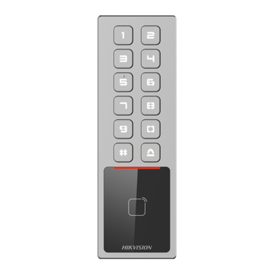 Imagen de Teclado Exterior Antivandálico IP65 & IK08 / Administrable en la Nube / Alta y Baja de Passwords Remotamente con Horarios / Acceso por PIN o Tarjeta MIFARE