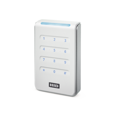 Imagen de Lector R40 con TECLADO SIGNO WHITE Estandar Multitecnologia/ 40KNWS-00-000000/ Garantia de Por Vida/ Pigtail/Wiegand & OSDP