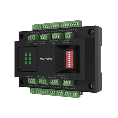 Imagen de Expansor de 2 Puertas para Paneles de Control de Acceso DS-K27 Series / Comunicación RS-485 / 4 Entradas y 2 Salidas Auxiliares