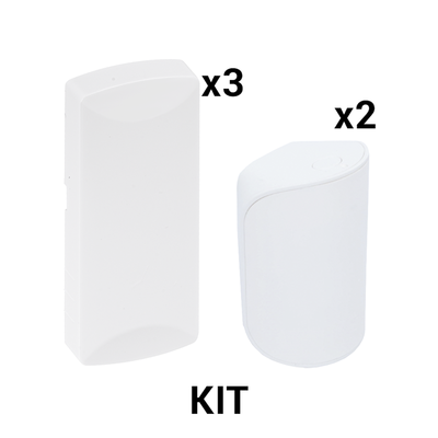 Imagen de KIT Básico Sensores Inalámbricos - Incluye 3 Contactos Magnéticos y 2 PIR - Compatibles con Honeywell y PRO4GEN2