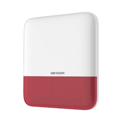 Imagen de (AX PRO) Sirena Inalámbrica con Estrobo Rojo para Exterior IP65 / 110 dB