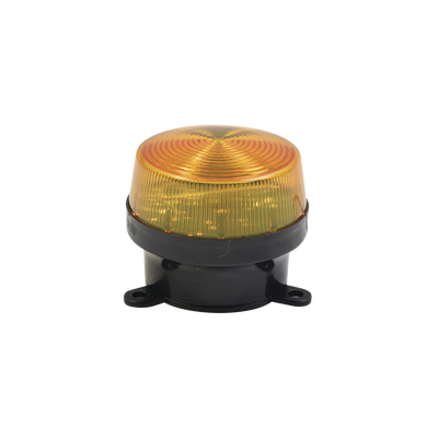Imagen de Mini estrobo color Amber con montaje de pestaña.