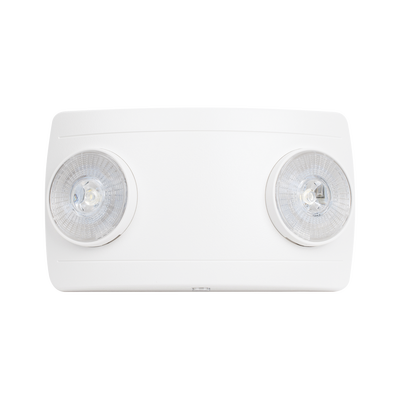 Imagen de Luz de Emergencia Dual LED ultra compacta/150 lúmenes/Luz fría/Batería de Respaldo Incluida/Botón de test.