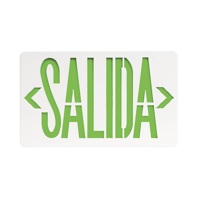 Imagen de Letrero LED DUAL de SALIDA Universal con alto brillo/uso en pared, lateral o techo/Batería de Respaldo Incluida.