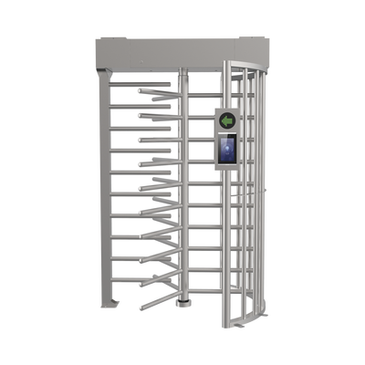 Imagen de Torniquete SENCILLO (1 Carril) de Cuerpo Completo Bidireccional / Exterior /  Acero Inoxidable SUS304 / 30 Personas por Minuto / Compatible con Reconocimiento Facial (Terminal no Incluida)