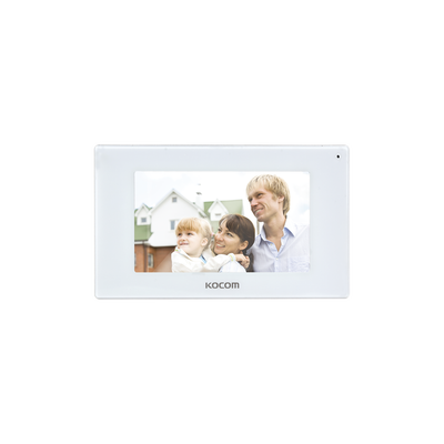 Imagen de MONITOR 7" COLOR BLANCO, ALTA DEFINICIÓN (HD),  CON ENTRADA  MICROSD PARA GRABACIÓN