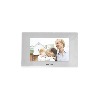 Imagen de MONITOR 7" COLOR BLANCO, ALTA DEFINICIÓN (HD),TIPO ESPEJO,  CON ENTRADA  MICROSD PARA GRABACIÓN