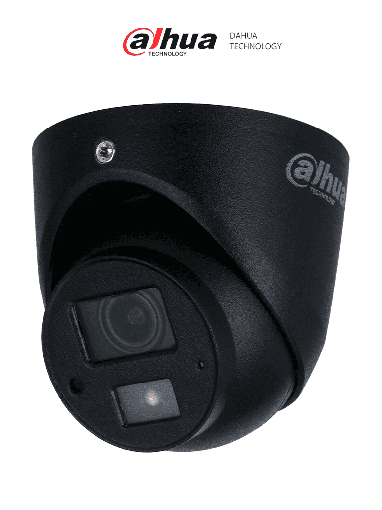 DAHUA DH-HAC-HDW3200G-M28 - Cámara móvil analógica, Conexión M12 (tipo aviación), Tipo: mini domo, Resolución: 1080p, Lente de 2.8mm, Apertura de 101°, IR de 20 metros, Grado de protección IP 67, Micrófono integrado, Material metálico