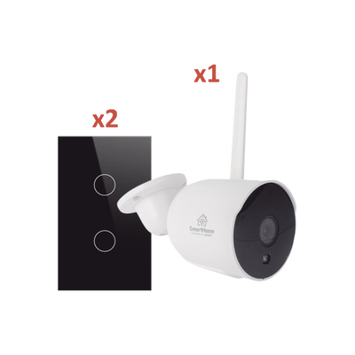 Imagen de (Wifi) KIT 1 camara Wifi y 2 apagadores inteligentes Wifi