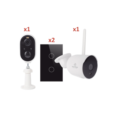 Imagen de (Wifi) KIT 2 camaras Wifi y 2 apagadores inteligentes Wifi