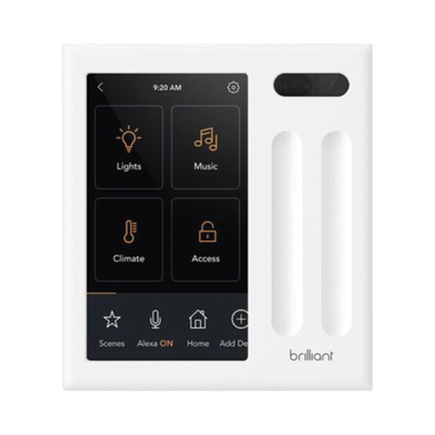 Imagen de Control touch desde su pantalla en pared, compatible con 2 cargas para controlar iluminación.