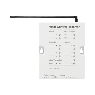 Imagen de (RadoiRA2) Receptor de control para puertas de garage, regulador de iluminación. 120V, 4 salidas de relay y 2 entradas. Complementar con RRMAIN de RadioRa2 Lutron.