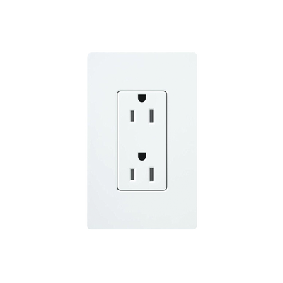 Imagen de Tomacorriente receptáculo convencional  120V, 15A, color blanco.