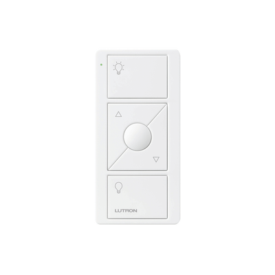 Imagen de Control remoto PICO 3 botones encender/apagar, subir/bajar intensidad, color blanco, complemente con un atenuador Caseta, RA2, RadioRa2.