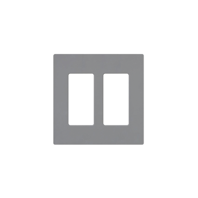 Imagen de Placa de pared 2 espacio, para atenuador (dimmer), switch ó control remoto PICO inalámbrico.