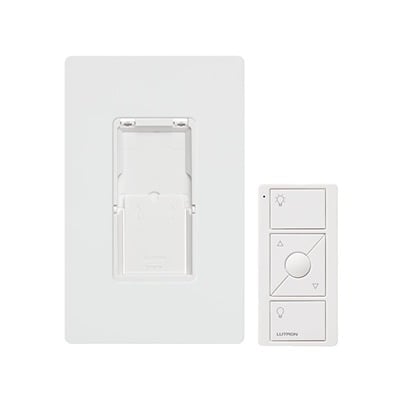 Imagen de Kit, placa de pared y Control Remoto PICO Inalámbrico, complemente con un atenuador o switch on/off, Caseta, RA2, RadioRa2