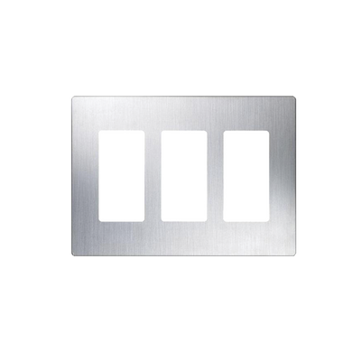 Imagen de Placa de pared 3 espacio, para atenuador (dimmer), switch ó control remoto PICO inalámbrico.