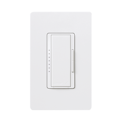 Imagen de Atenuador (dimmer) un solo polo / multilocacion 120V /INC 1000W / 800W MLV, color blanco No requiere neutro.